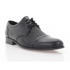 Туфли мужские черные, кожа (5047 чн. Шк) Roma style